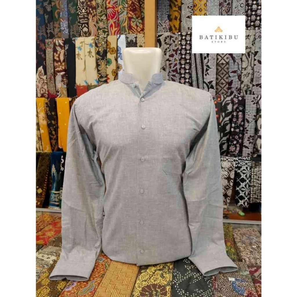 Kemeja Koko Pria Dewasa Alisan Polos Warna [0390776]