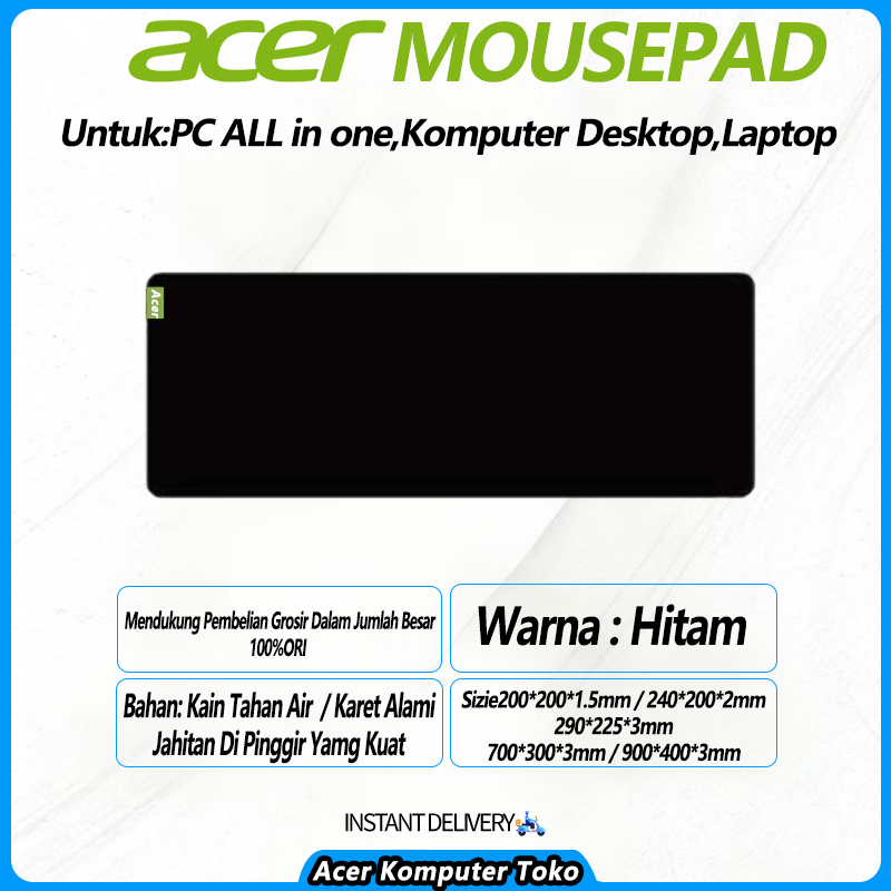 Acer Mouse pad 100%ORI Rubber Mousepad/Mouse Gaming Komputer Untuk: Komputer All-In-One, Desktop, La