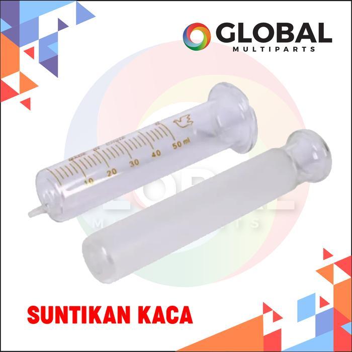 Glass Syringe / Suntikan Kaca 50 Ml