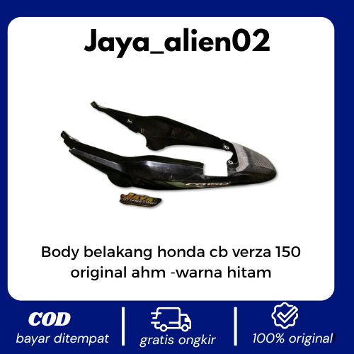 Body belakang honda cb verza 150 original ahm -warna hitam