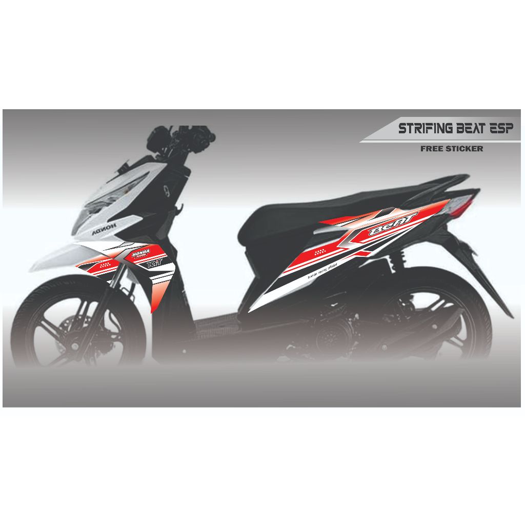 Stiker Beat Street, Beat ESP Decal Striping Beat Street, Beat ESP Premium Racing