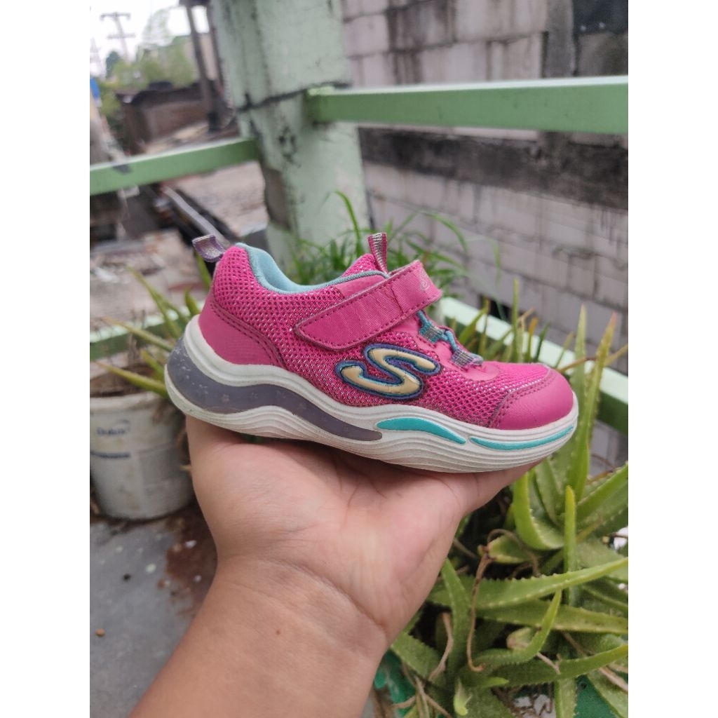 Skechers Kids S-Light Pink Sepatu Anak Perempuan Size 24