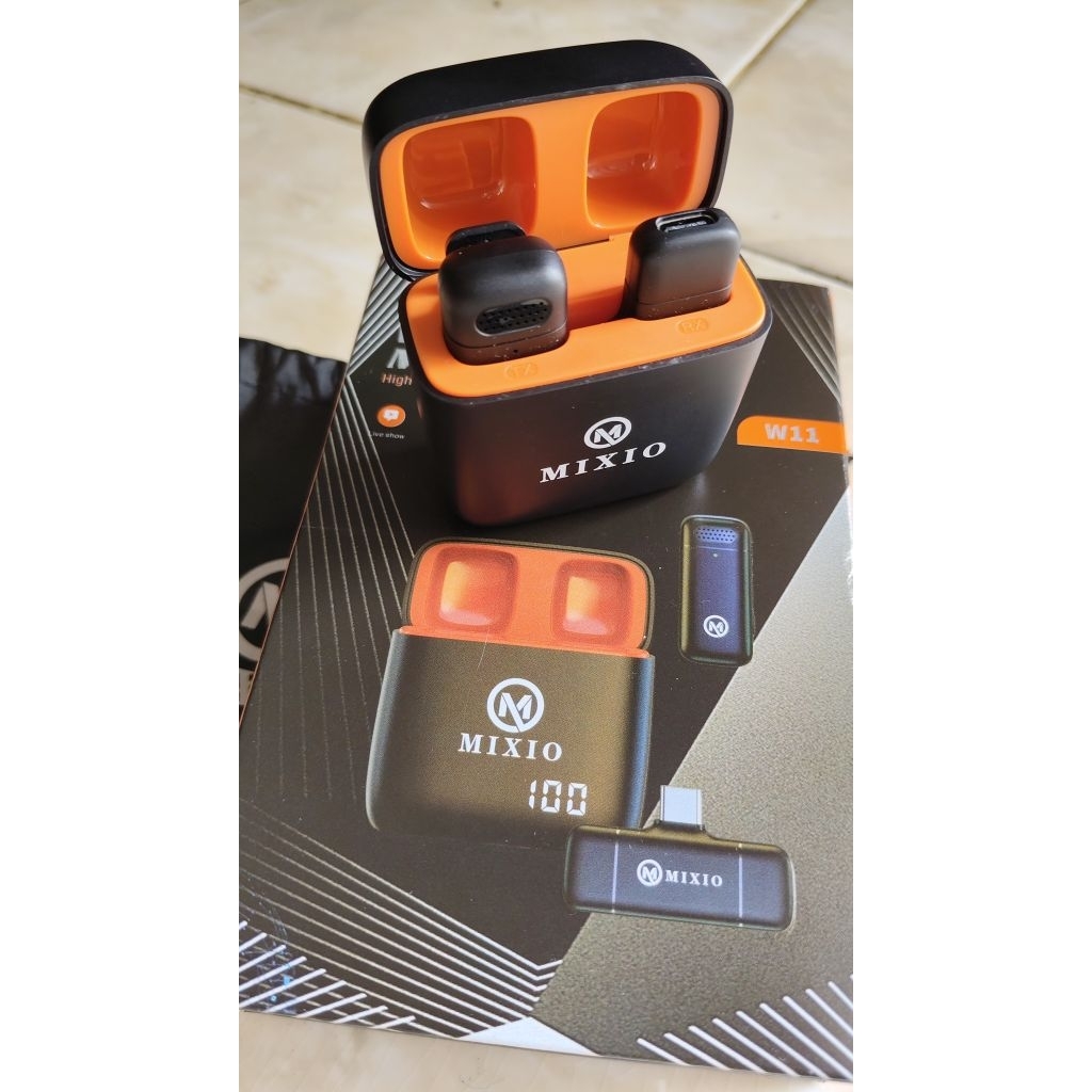 MIXIO W11 Type-c Microphone Wireless Bekas Rasa Baru
