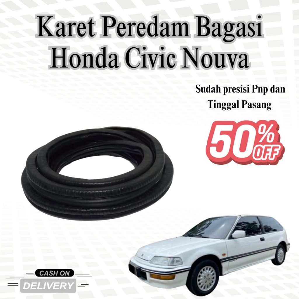 Karet Peredam Bagasi Honda Civic Nouva – Karet Tutup Bagasi Belakang, Peredam Getaran Bodi Nouva