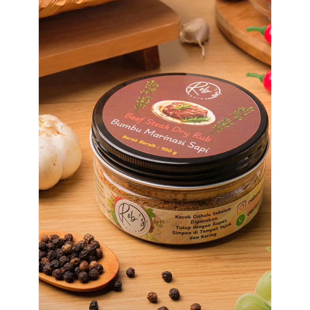 Rob's Recipe Beef Steak Dry Rub / Bumbu Marinasi Sapi