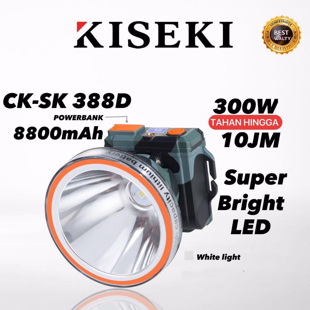 Kiseki Senter Keapala CK-SK 388D/SK 288D/SK-158/SK-176/SK-138D Senter Kepala Model Terbaru Cahaya Pu