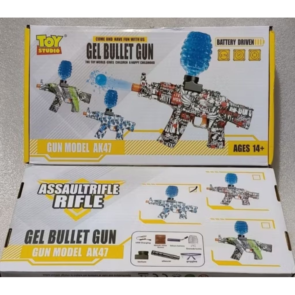 Gel BULLET GUN BATEREI CAS/MAINAN GUN SOLF BULLET