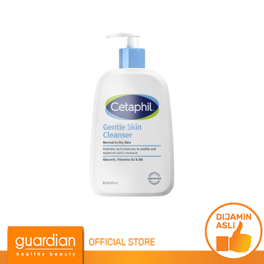 Cetaphil Gentle Skin Cleanser 236 ml, 473 ml, 1000 ml - Sabun Pembersih Muka untuk Skin Care Cocok U