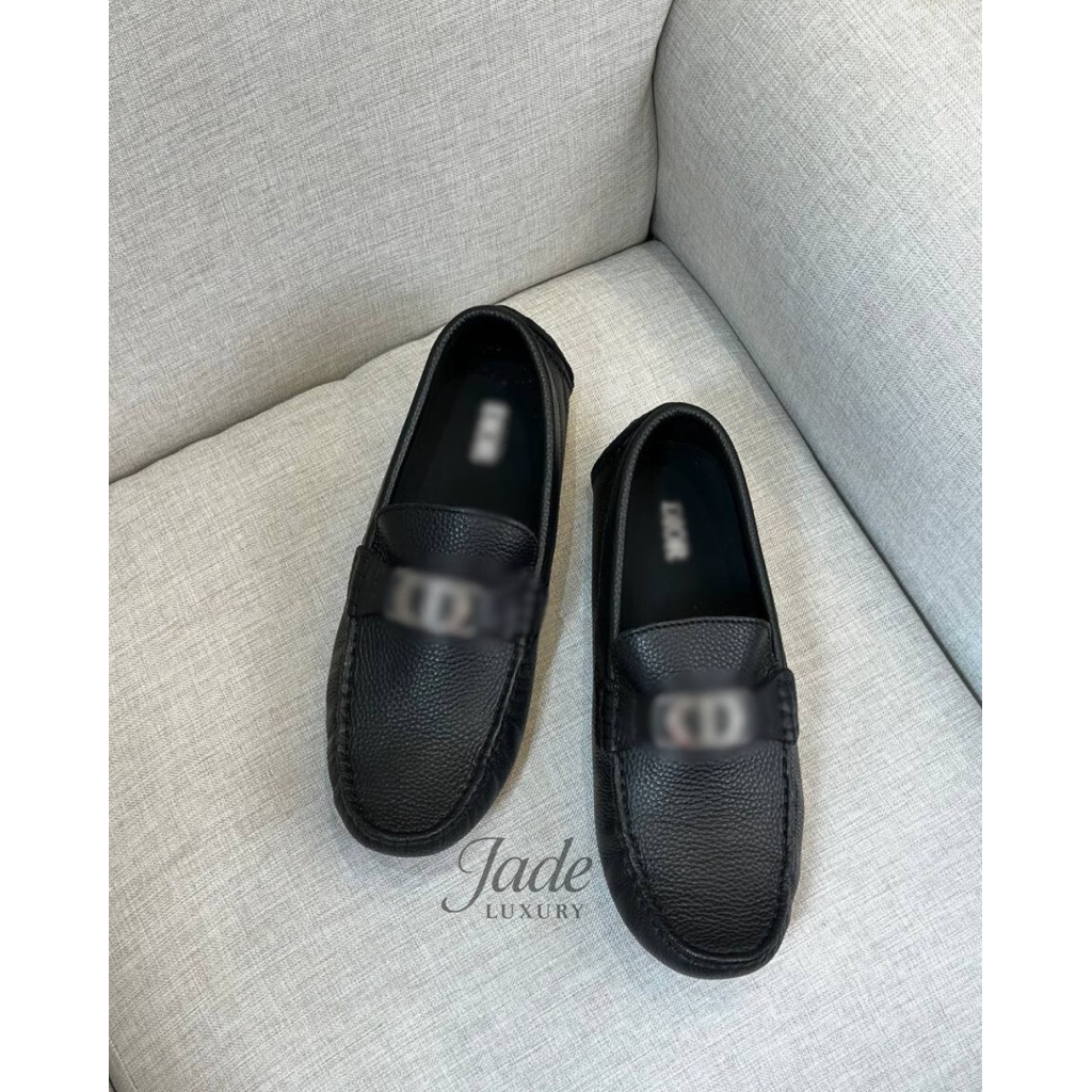 Sepatu Pria D Odeon Loafer Black Silver