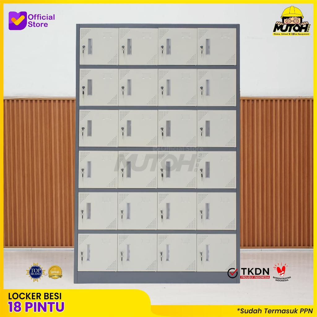 Loker besi 24 pintu | lemari locker besi 24 pintu MUTOH2000