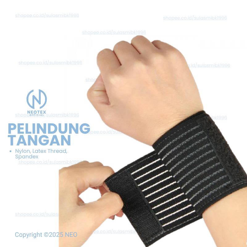 Deker Pergelangan Tangan Wristband Pelindung Cedera Tangan Olah Raga Dekker Wristband Olahraga Pelin