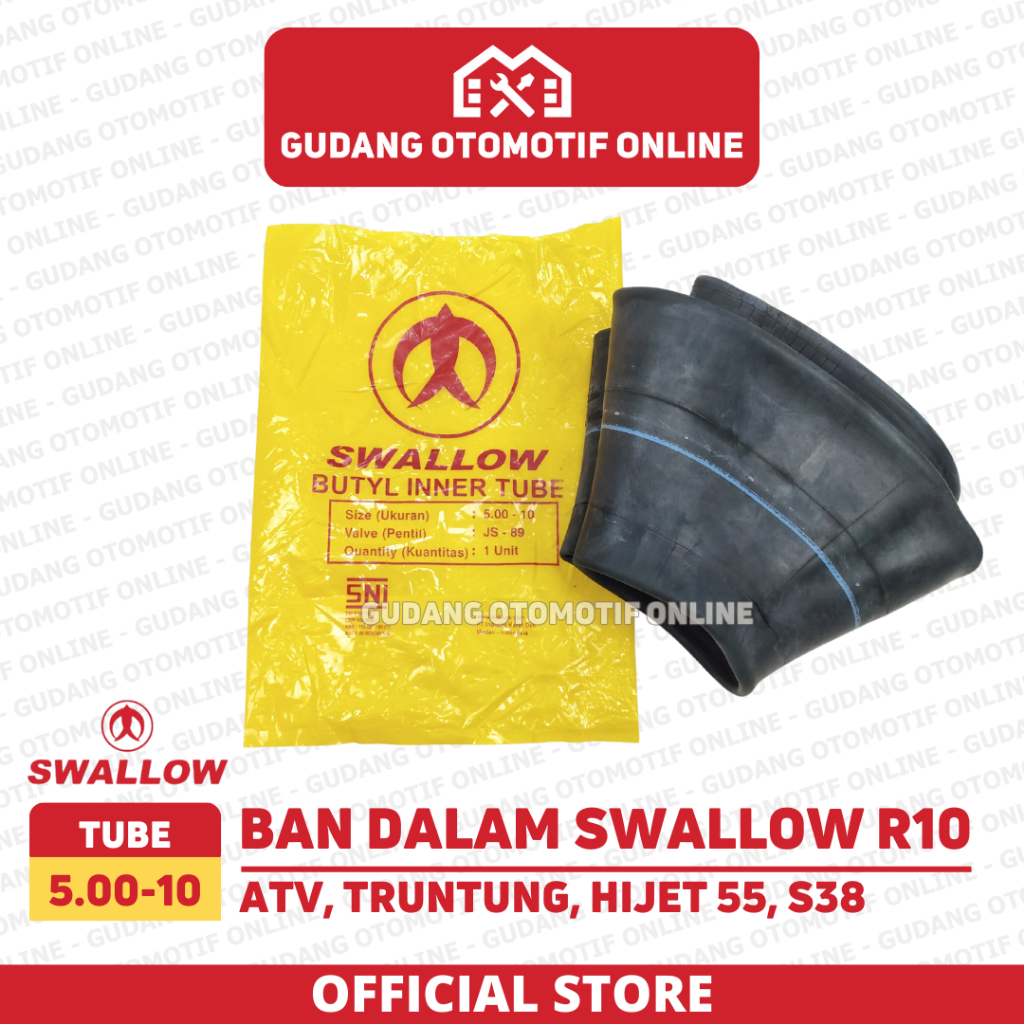 Ban Dalam Mobil Swallow Ring 10 500 10 R10 Pentil Lurus Bengkok ATV Truntung Hijet 55 S38 Morris