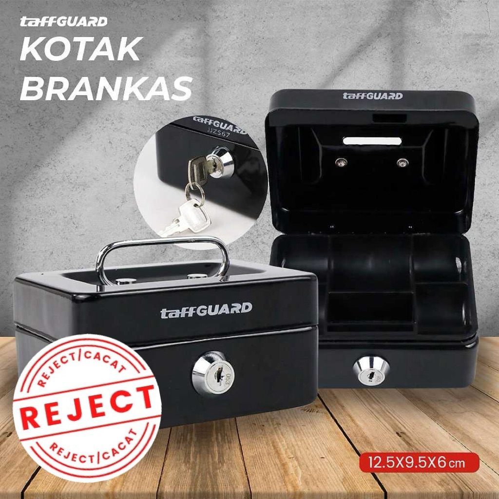 [OBRAL CACAT] Kotak Brankas Uang Safebox Key Lock 12.5x9.5x6cm - JJZS67