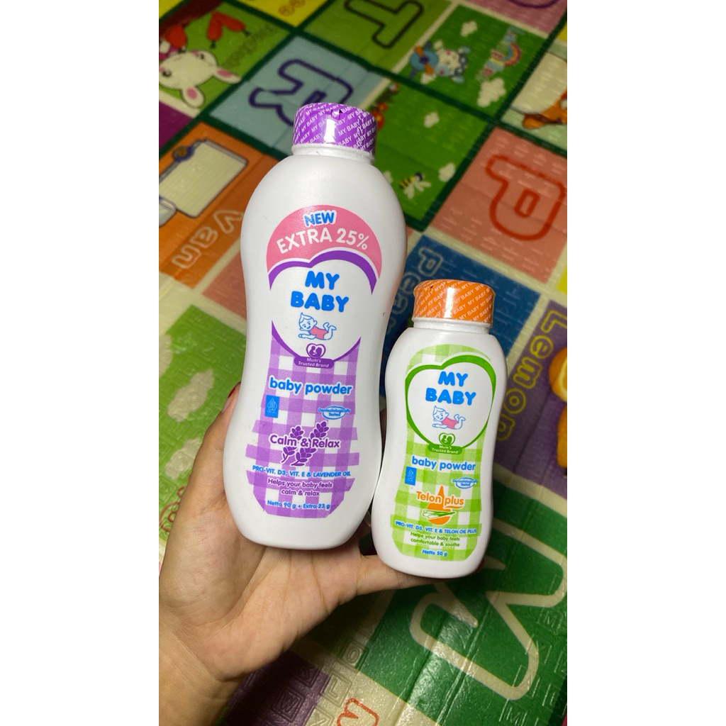 PAKET HEMAT My Baby Powder Bedak Bayi (Lavender & Telon)