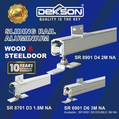DEKSON Rel Pintu Geser Alumunium 2 Meter 180, 200 cm // Sliding Door Rail Dekkson D3, D4