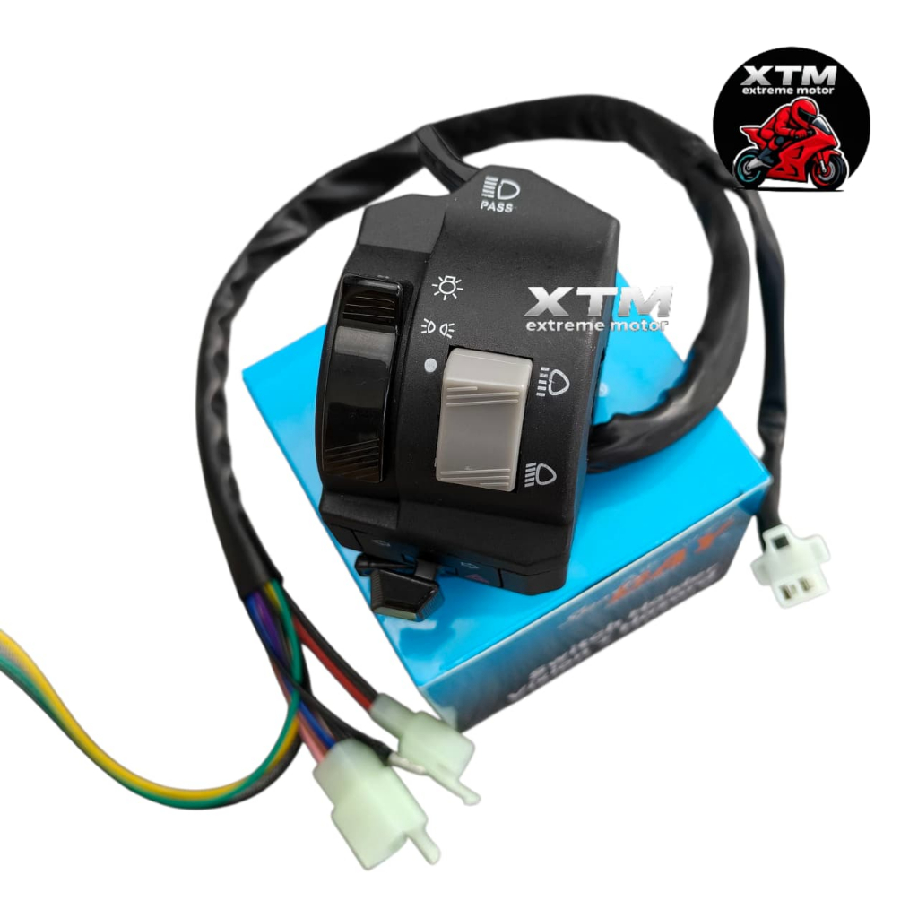 Saklar Holder Kiri Vixion Hazard – Saklar Motor Fungsi Hazard Universal Sportsday - XTM