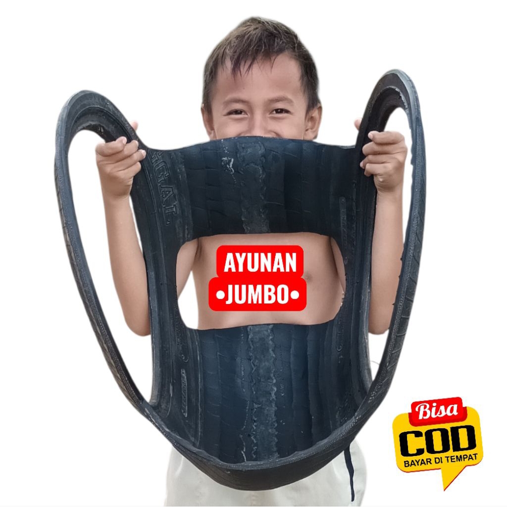 Ayunan Gantung Ban Bekas Jumbo - Kuat Awet untuk Anak & Dewasa Outdoor