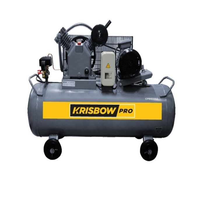 Krisbow Compressor Kompresor Angin 3Hp 120L 12Bar 3PH 380V Cpbe0312 / Kompresor Angin Listrik 3hp 10