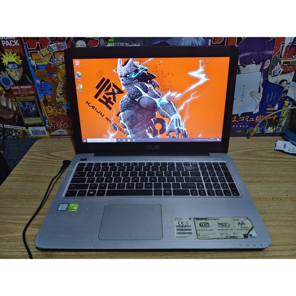 laptop gaming Asus x556uqk i5 7200u VGA 940mx ram 8gb SSD 240