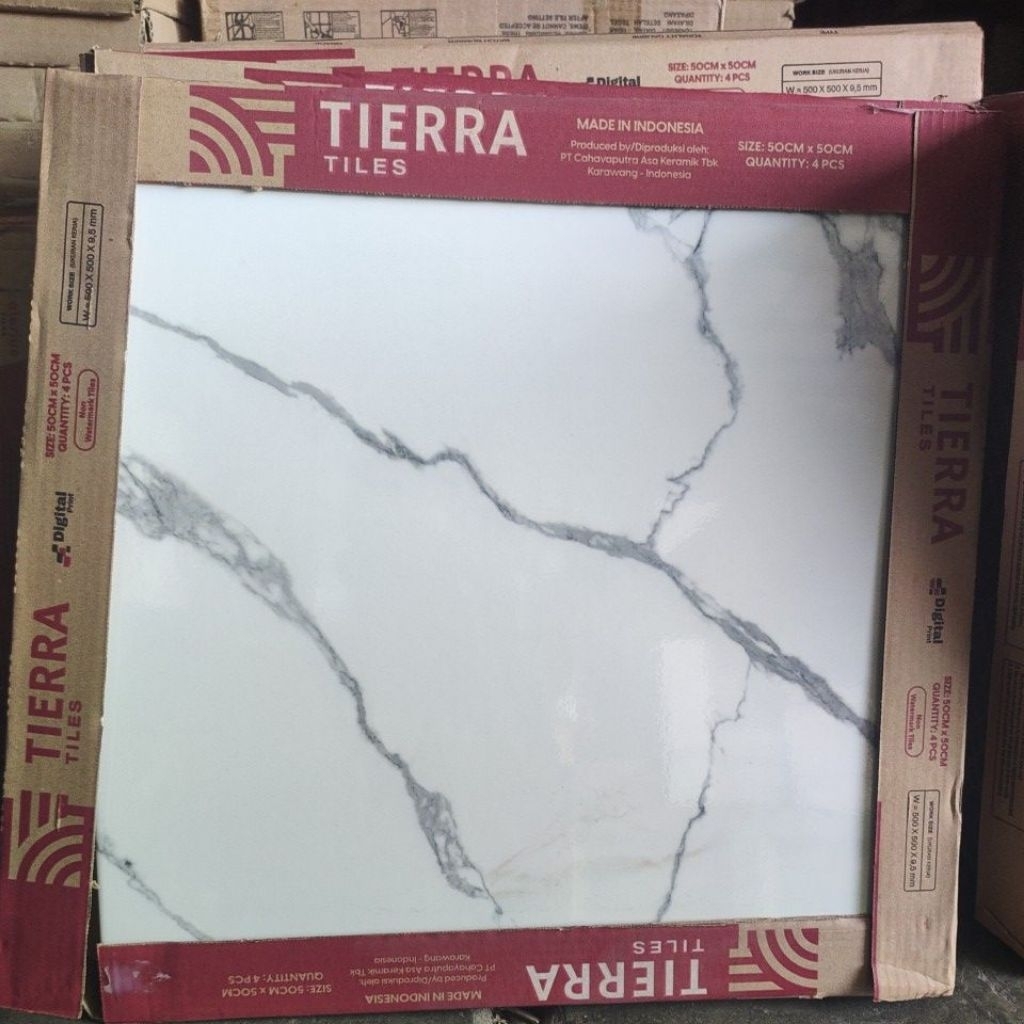 keramik Tierra Amarillo Grey 50x50 kwB /Dus (kilap)