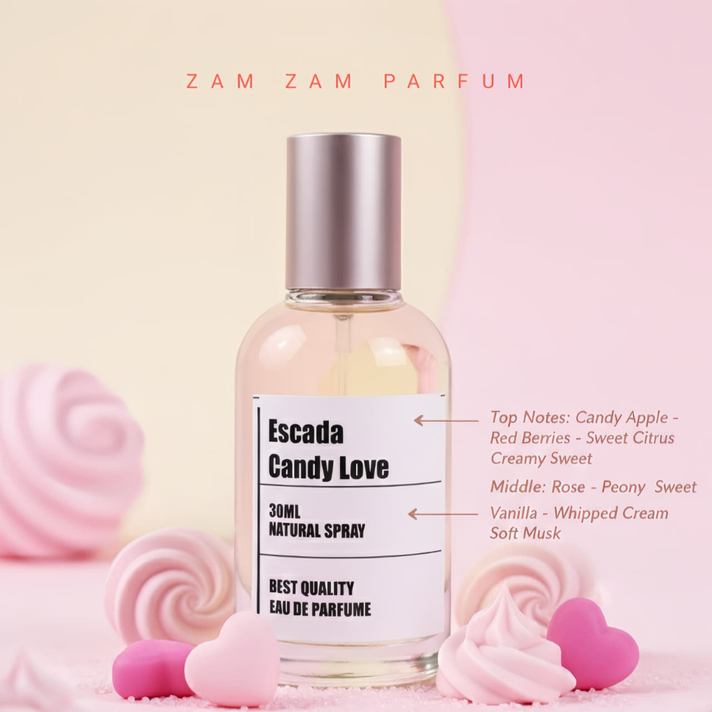( 30ml ) esc4d4 c4ndy l0ve ZAM ZAM Parfum 30ml | Soft • Fresh • Best Seller