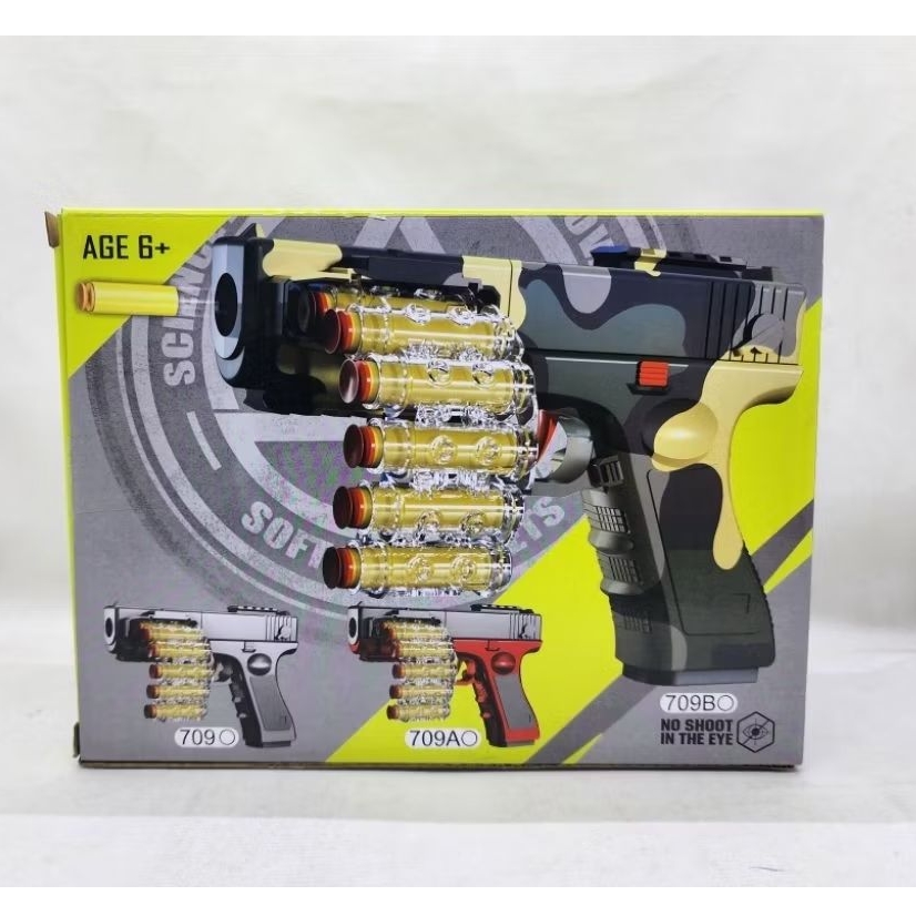 GLOCK mainan tembakan anak manual Soft Eva Toys Glock
