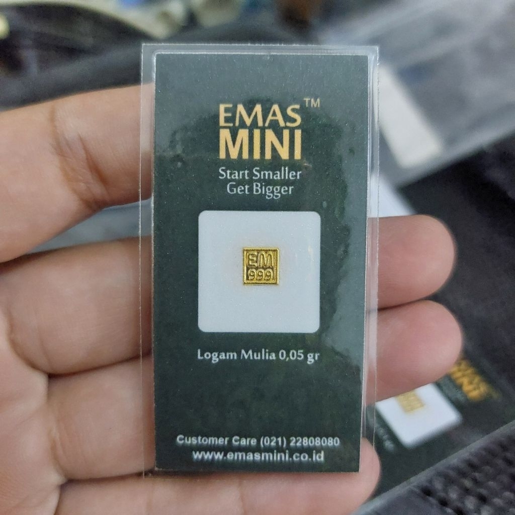 EMAS MINI 0.05 GRAM ASLI GOLD KECIL 0,05 GR MURNI ORIGINAL MURAH MICRO FINE 999 MINIGOLD EMASMINI MI