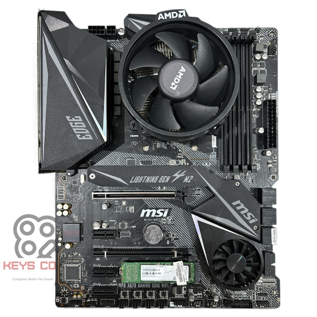 PAKETAN AMD RYZEN 5 3600 MOBO MSI MPG X570 GAMING EDGE WIFI-FAN