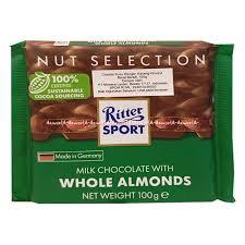 [oddsolshop] pekanbaru/Ritter Sport Chocolate 100gr Almond Diskon Promo Coklat Susu Cokelat German