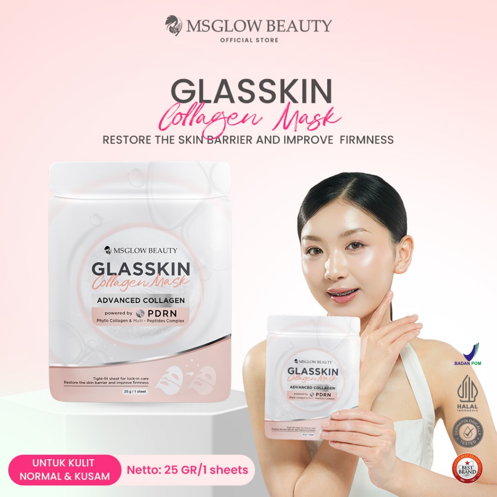 MS GLOW - GLASSKIN COLLAGEN MASK