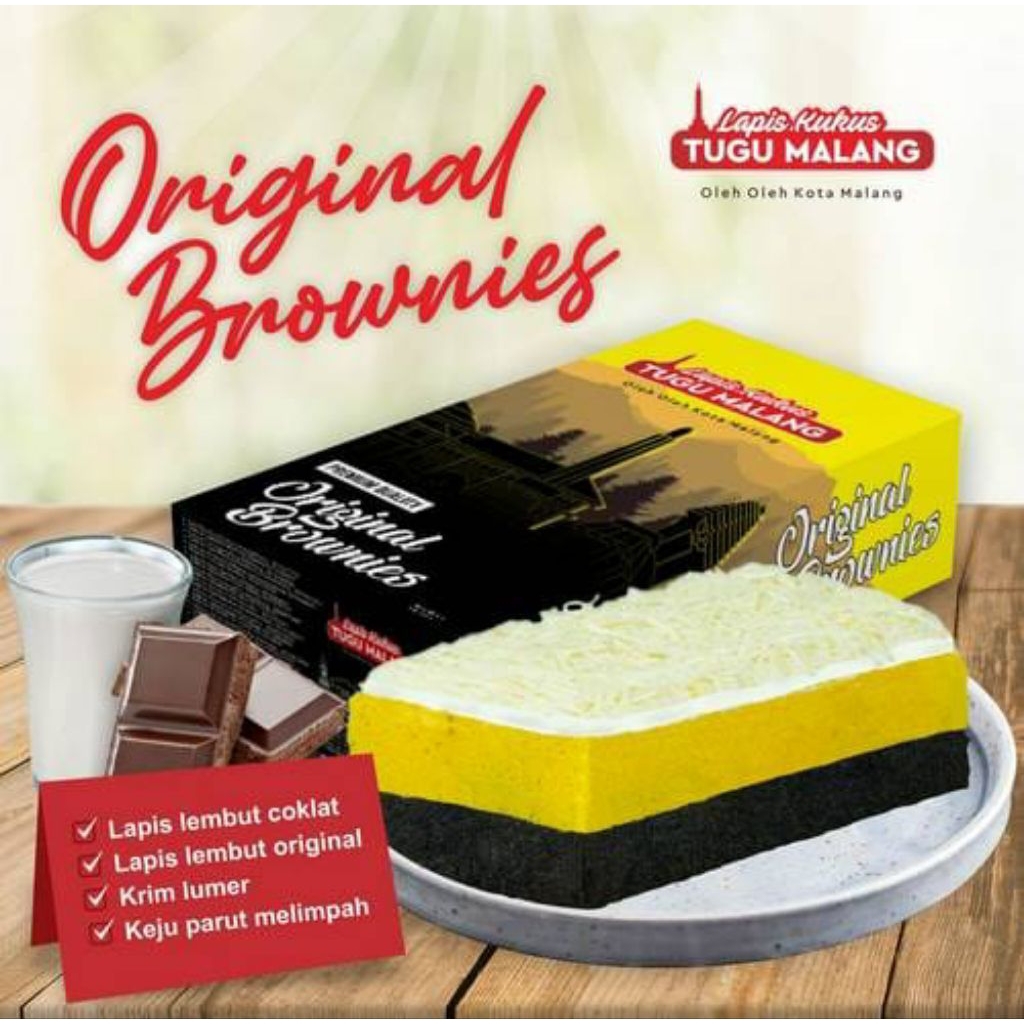 Lapis Kukus Tugu Malang Original Brownies