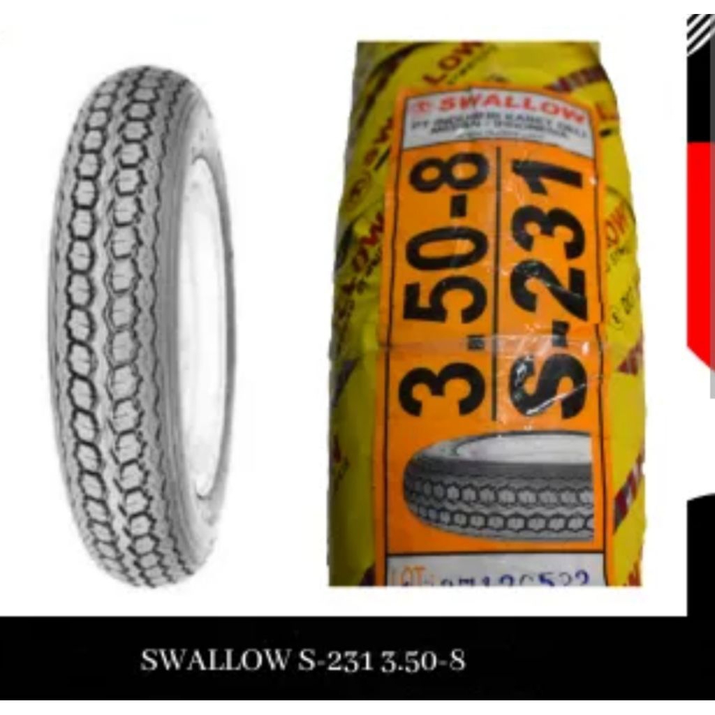 Ban Luar Swallow Ukuran 350 Ring 8 Vespa Super PS Ban Swallow 350 - 8.