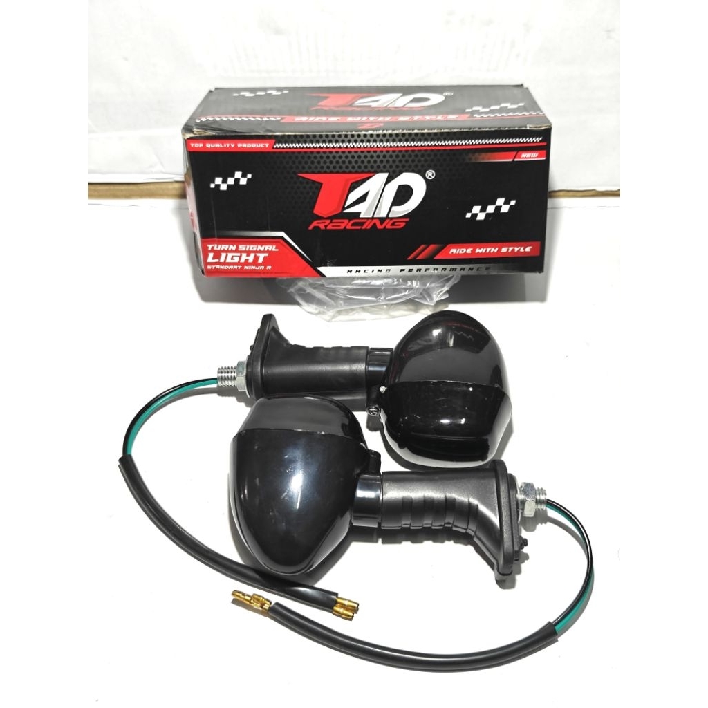 Sen Sein Riting Sepeda Motor Model Ninja RR Hitam Gloss Warna Kuning Tad Set