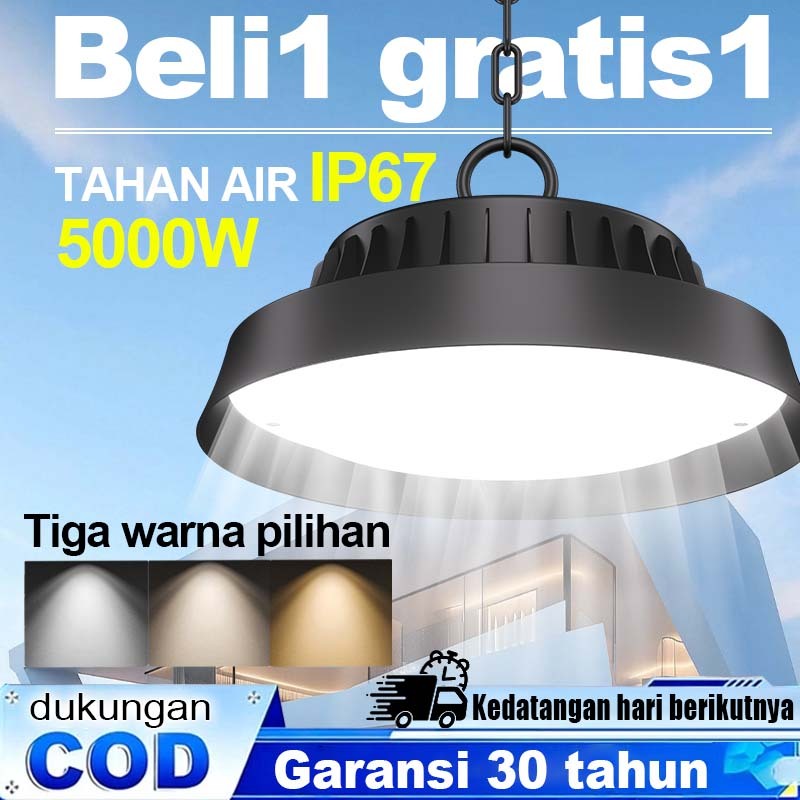 Garansi 30 Tahun Lampu tenaga surya 5000W Lampu gantung surya Kelas IP67 kedap air LED light dengan 