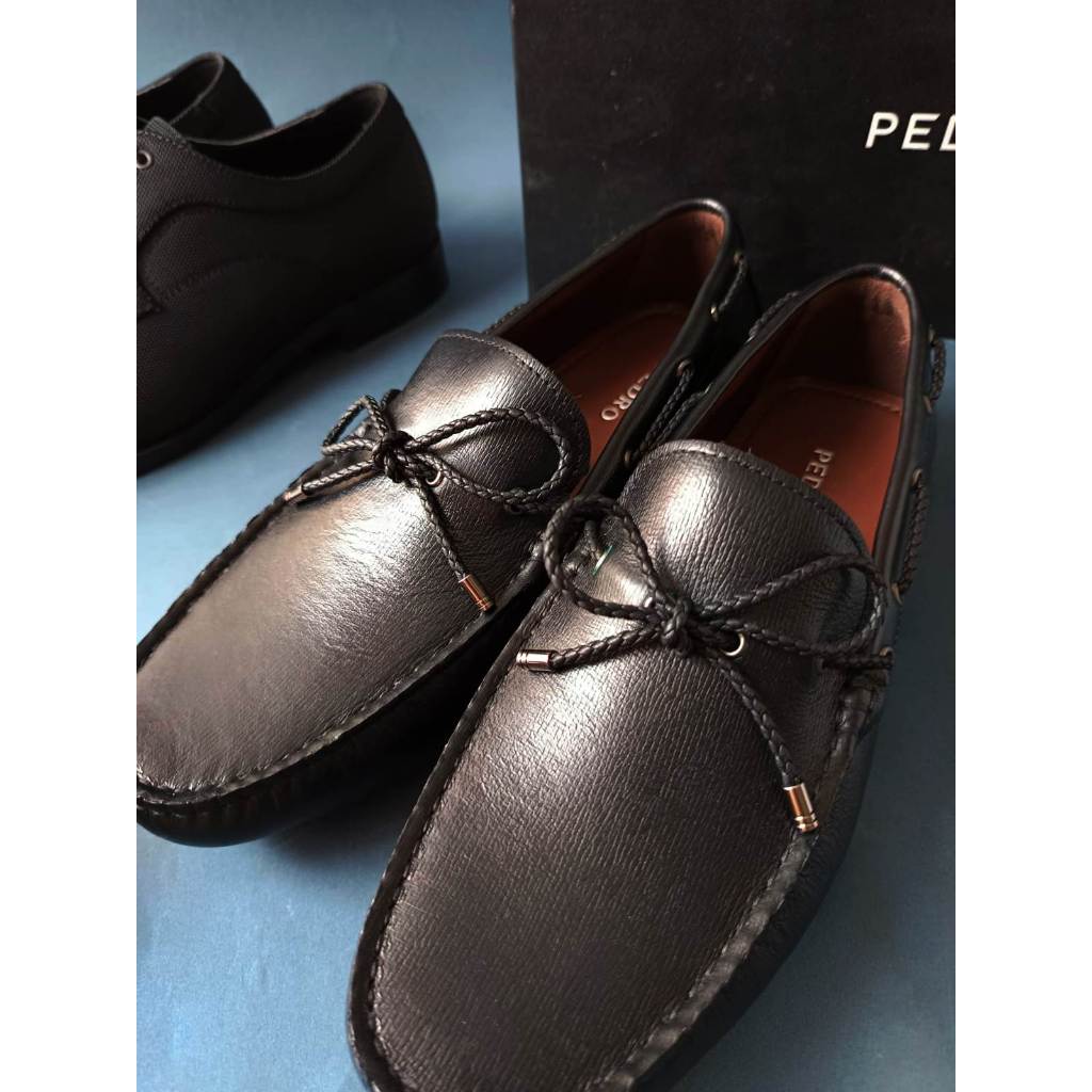 PEDRO sepatu kulit hitam VFPP681 original Pedro store