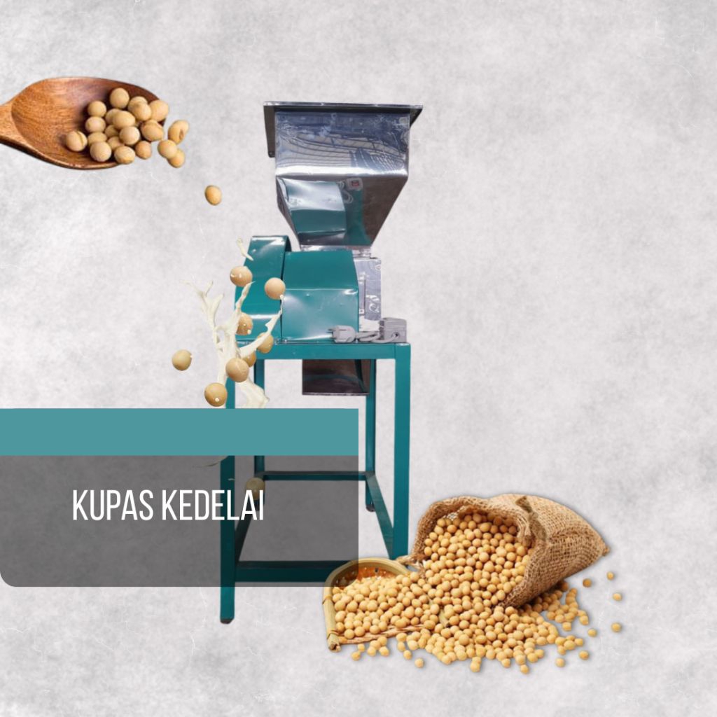 Mesin Kupas Kedelai Stainless Steel Dinamo Listrik