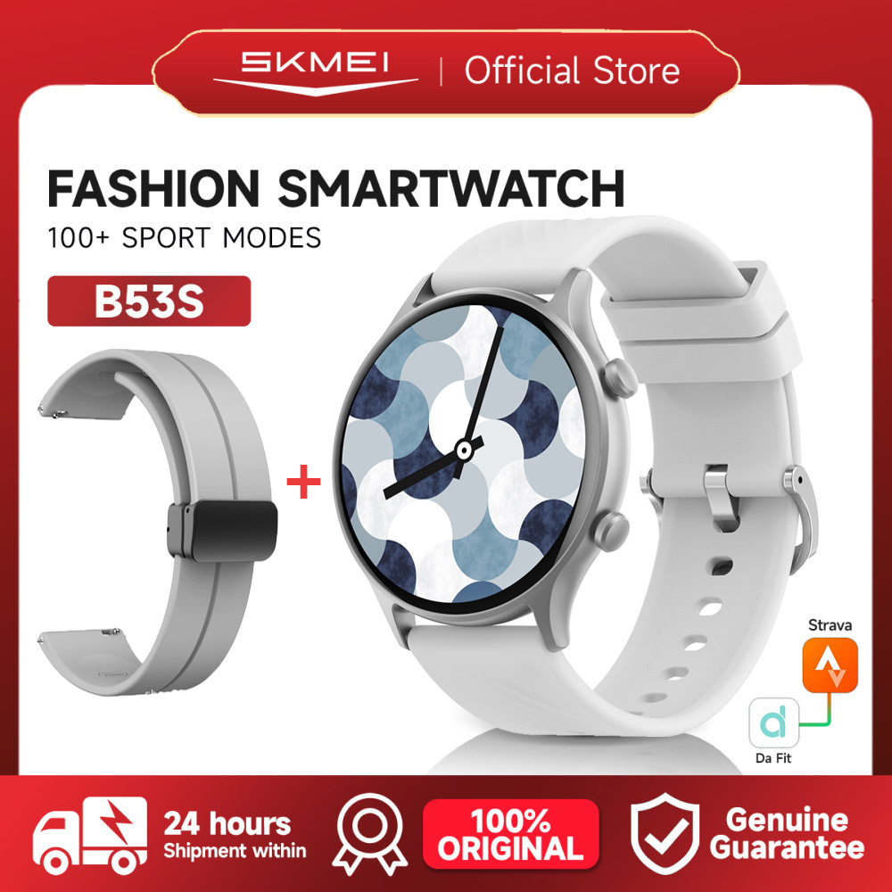 SKMEI B53S Smart watch Sport Tracker Jam Wallpaper spesial Deteksi Tekanan Darah Oksigen Darah Jam P