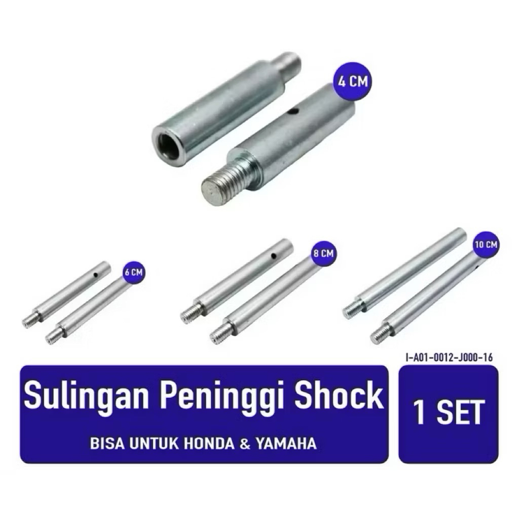 PENINGGI SULING SHOCK DEPAN MATIC BEBEK BEAT MIO SUPRA DLL 4CM 6CM 8CM 10CM