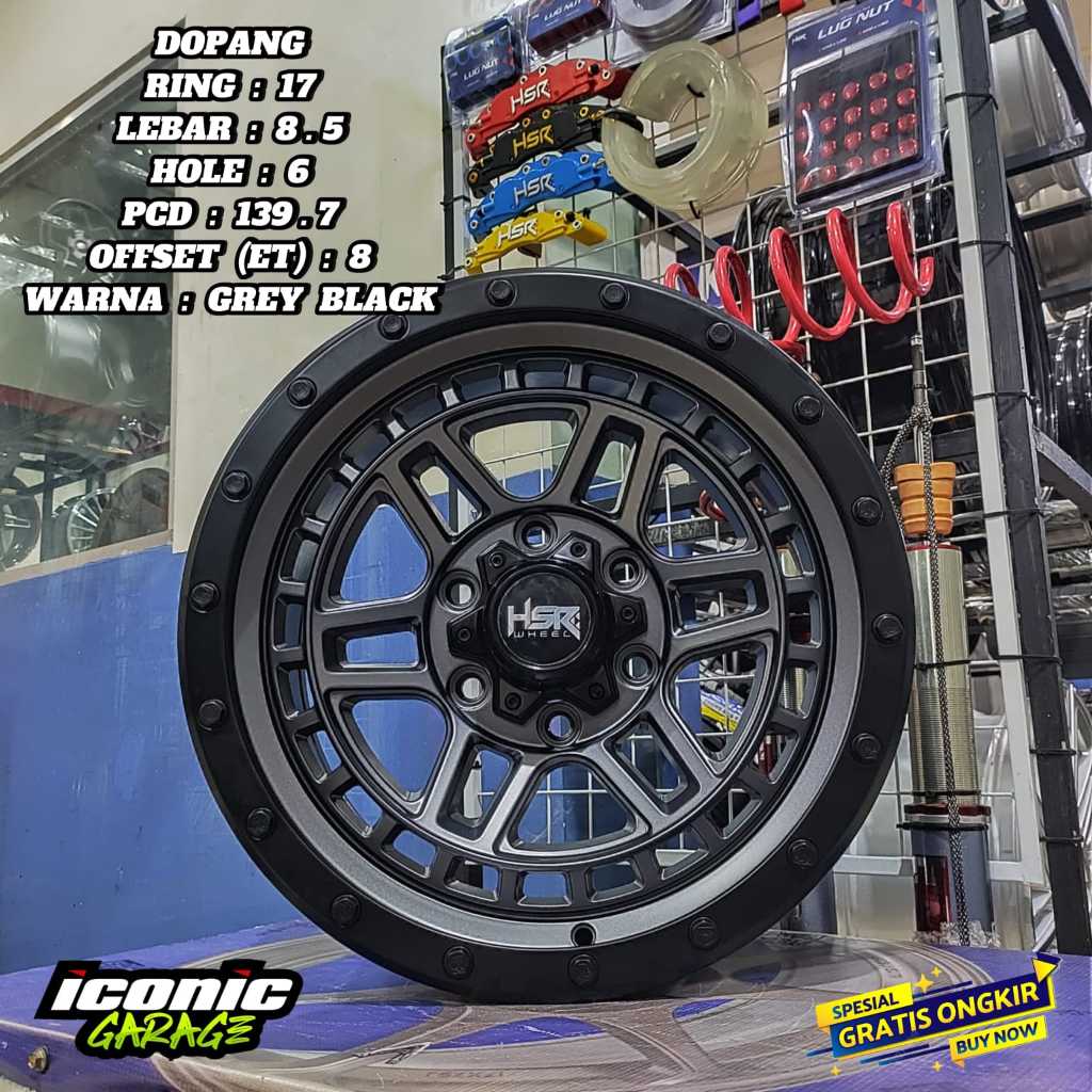 PELANG/VELG HSR DOPANG RING 17 UNTUK HILUX. TRITON. TERRANO