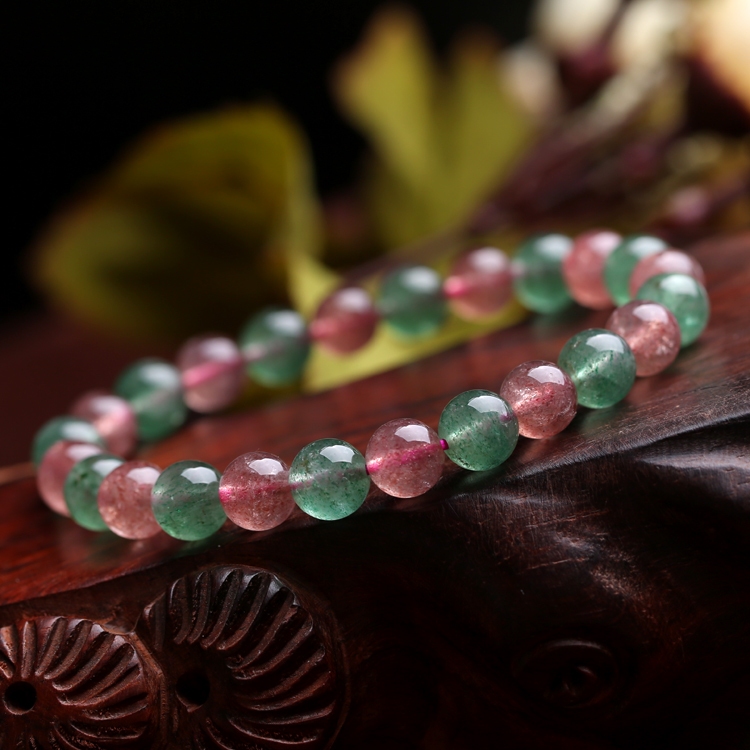 Batu Alam Gelang Crystal Berry Kristal 8mm