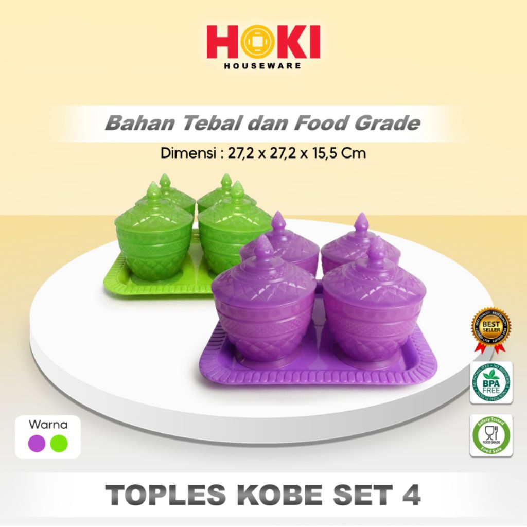 TOPLES NAMPAN KOBE SET 4 / TOPLES KUE KERING / TOPLES TEMPAT KUE LEBARAN NATAL IMLEK / TOPLES NAMPAN