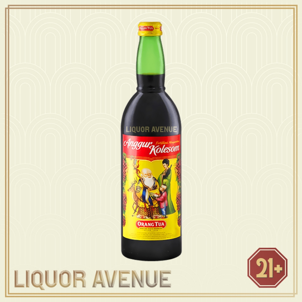 Anggur Kolesom Cap Orang Tua OT Kuning 17.5% 620ml