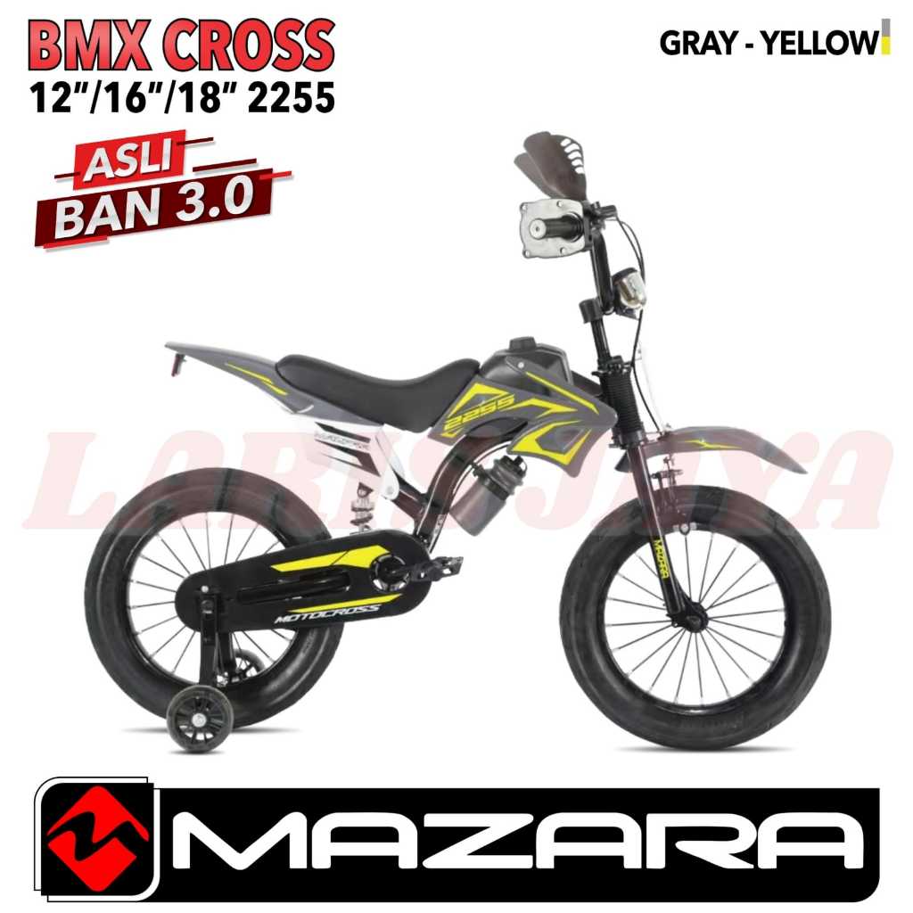 Sepeda Anak BMX Trail mazara 2255 16 Inch ban besar pakai shock breker  Usia 4-7 Tahun TERBARU