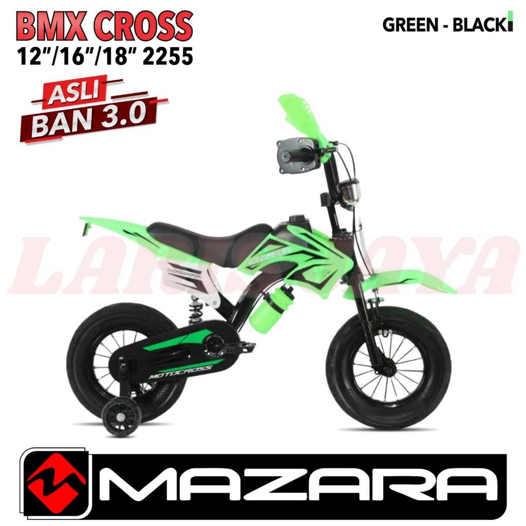 Sepeda Anak BMX Trail mazara 2255 12 Inch ban besar pakai shock breker  Usia 2-5 Tahun TERBARU