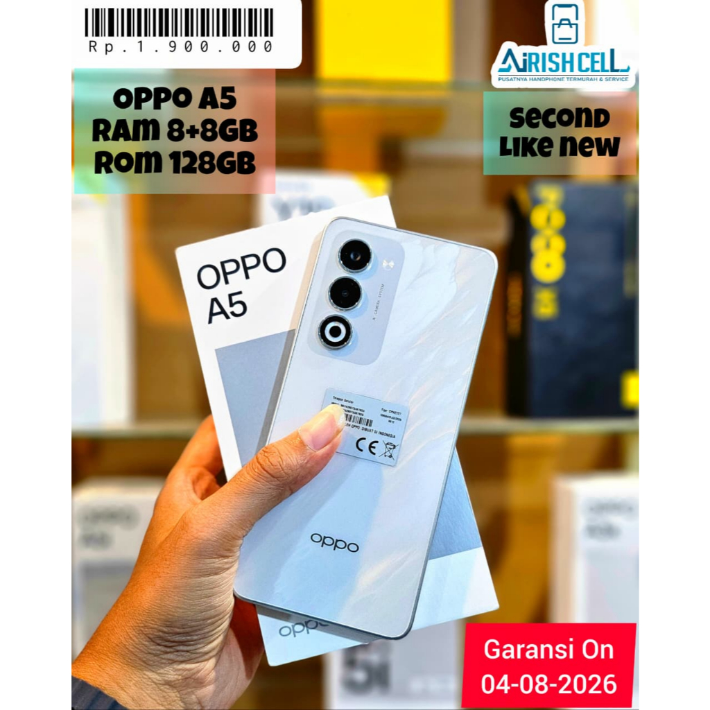 [SECOND]  OPPO A5x 6/128 (+6 Extended RAM) OPPO A5 8/128 (+8 Extended RAM) OPPO A5 2020 4/128 (+4 Ex