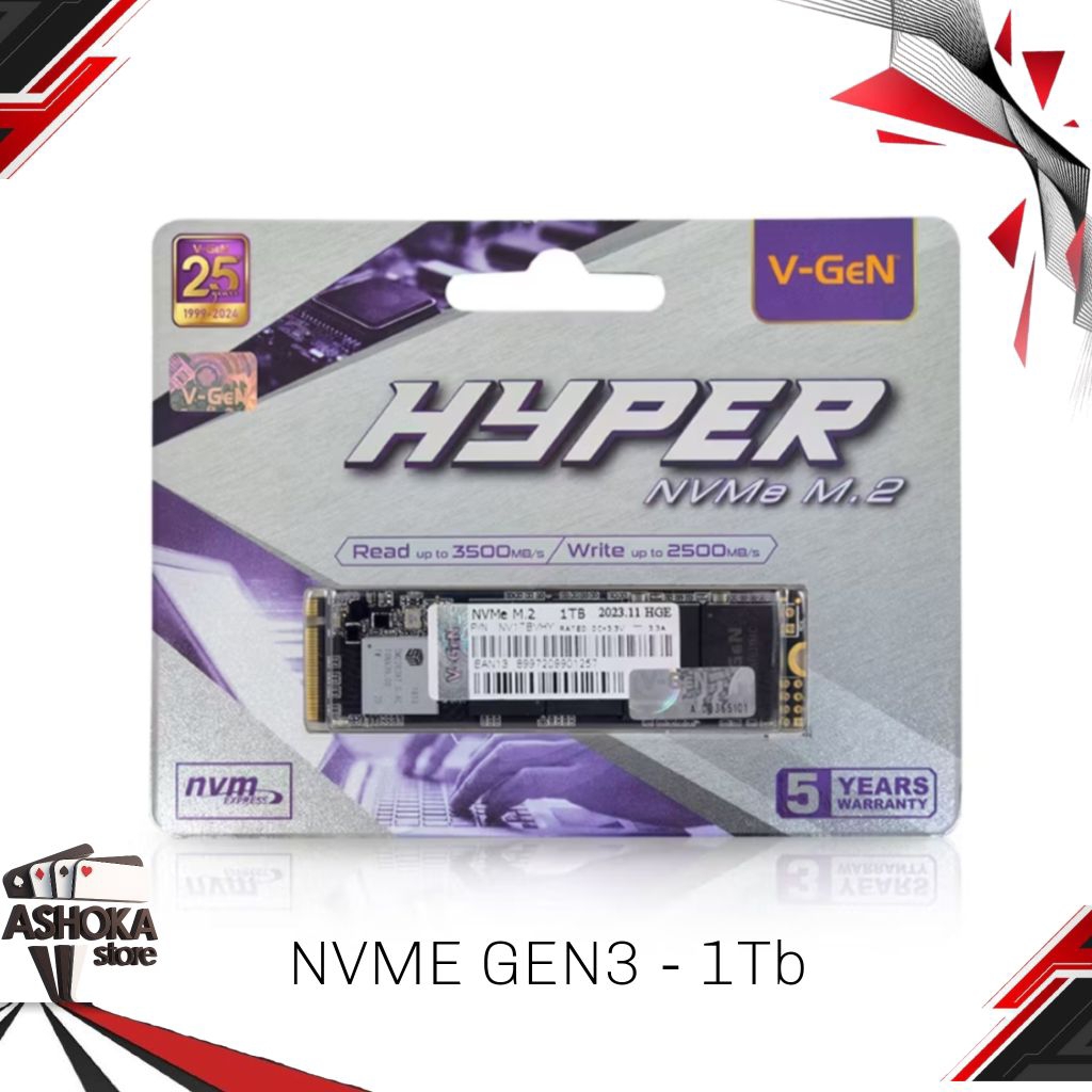 SOLID STATE DRIVE NVME GEN 3 NVME VGEN 1 TB / NVME V-GEN 1TB