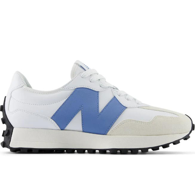 Sepatu Sneakers Casual / New Balance 327 - White Blue Laguna