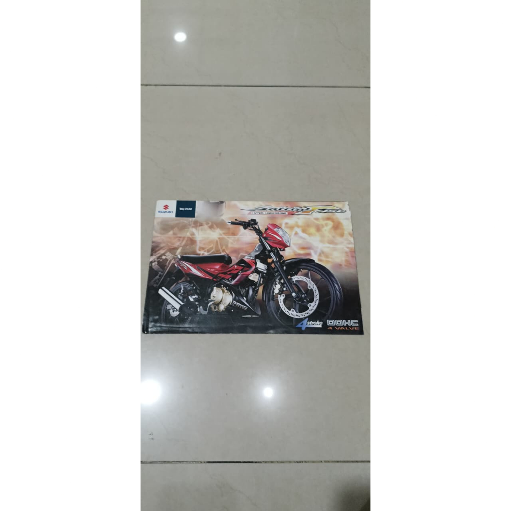 Brosur katalog motor Suzuki Satria FU 150 cc