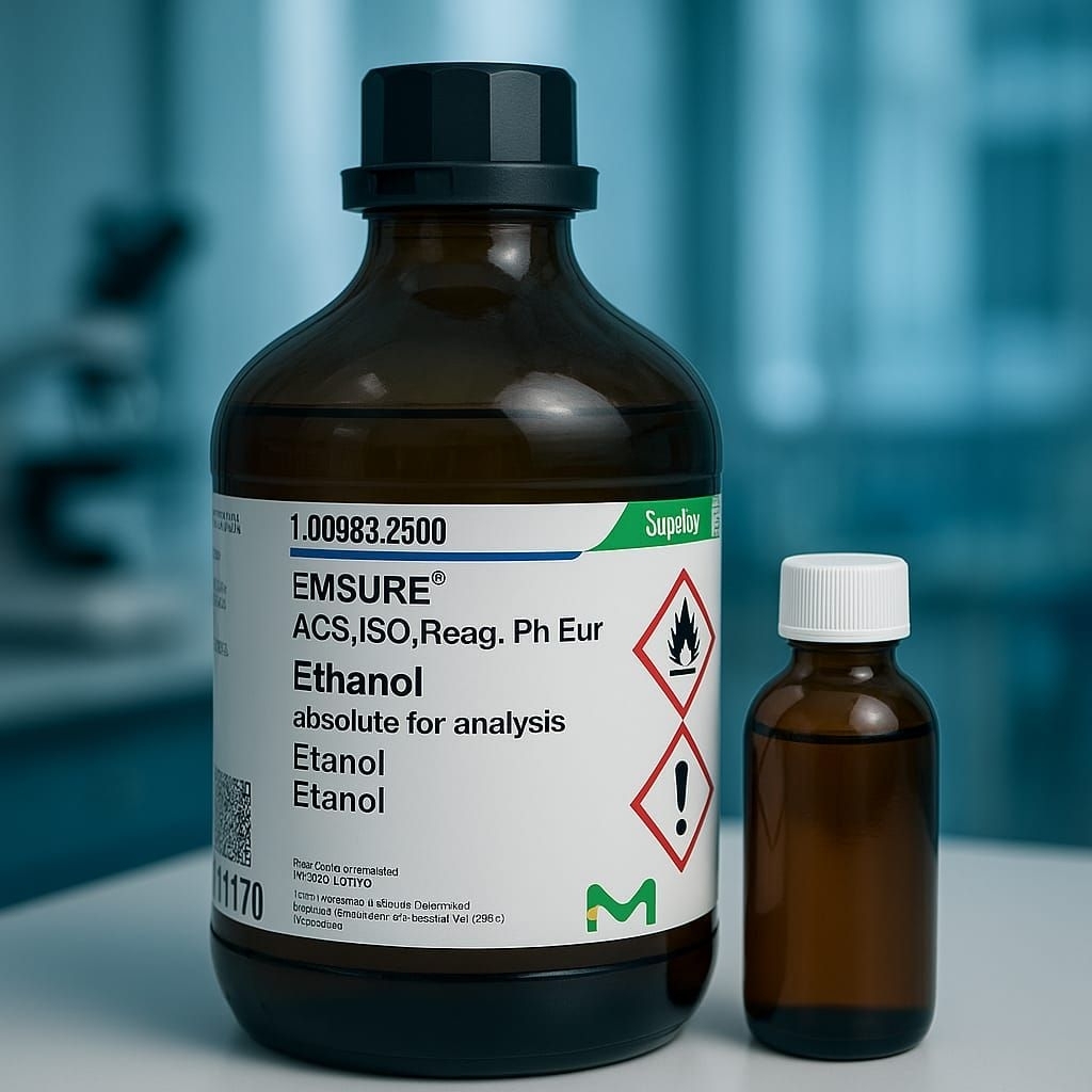 Pelarut Ethanol PA 0983/Etanol Absolute /Alkohol Murni Analytical Reagent Merck Ecer 100 ml