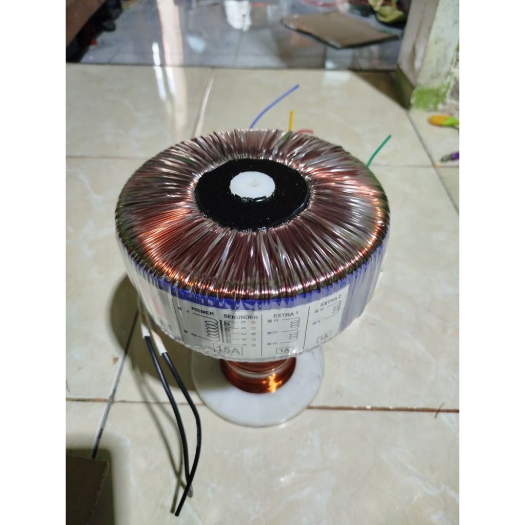 Trafo 15A balap CT 55,45 Murni (Tembaga)